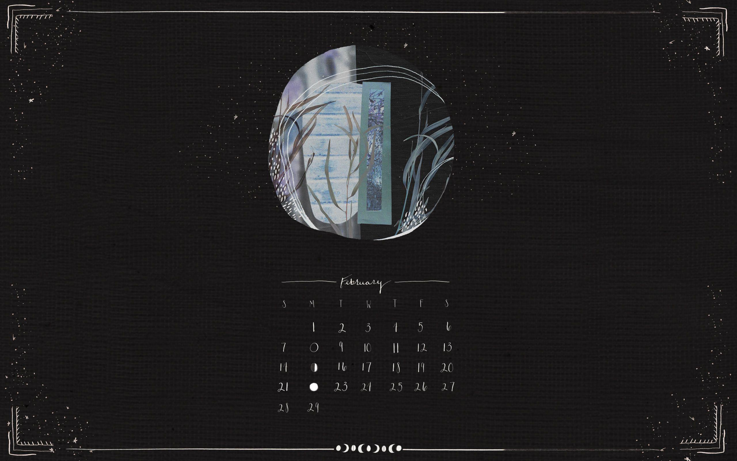 February Moon Calendar Download