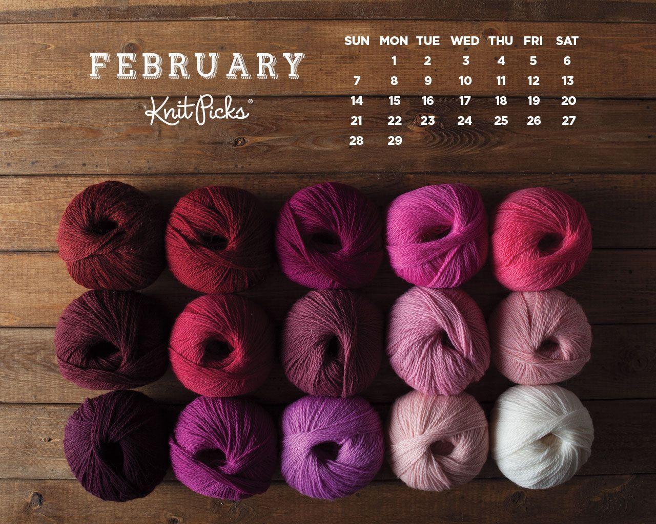 February 2016 Calendar Staff Knitting Blog