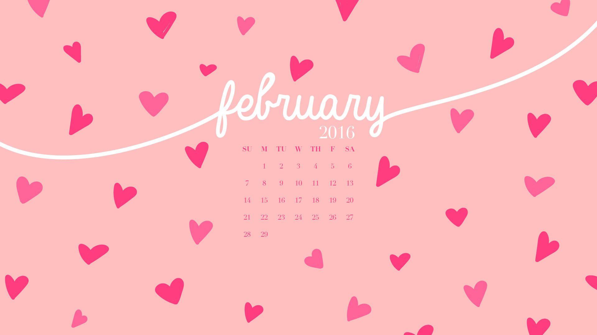 February 2016 Calendar Downloads