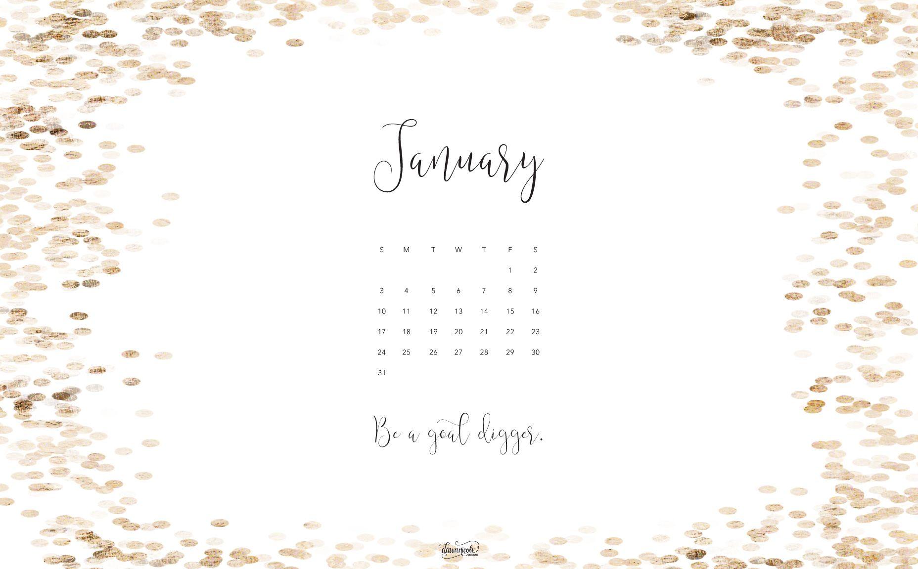 January 2016 Calendar + Tech Pretties. Dawn Nicole Designs™