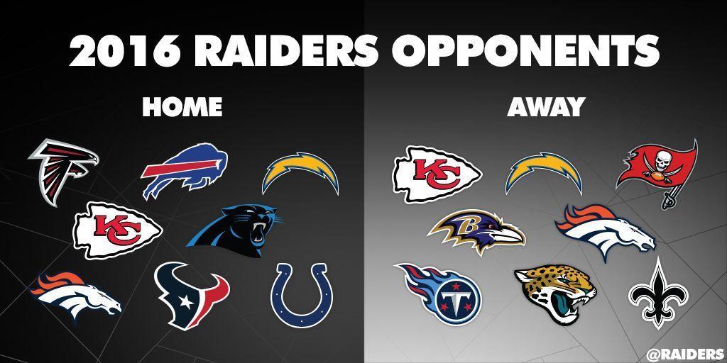 Check out the Raiders Slate of 2016 Opponents