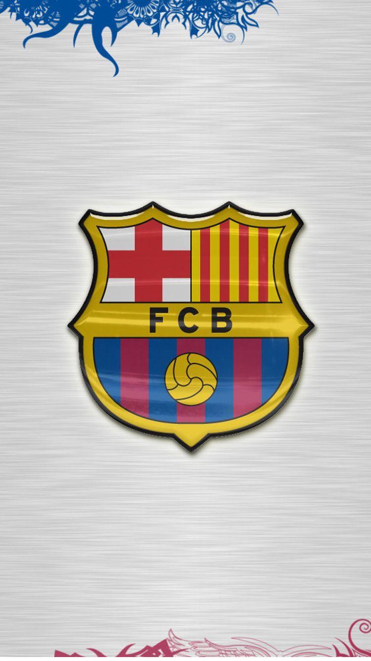 Artistic FC Barcelona Logo of Apple iPhone 6 Plus Wallpaper
