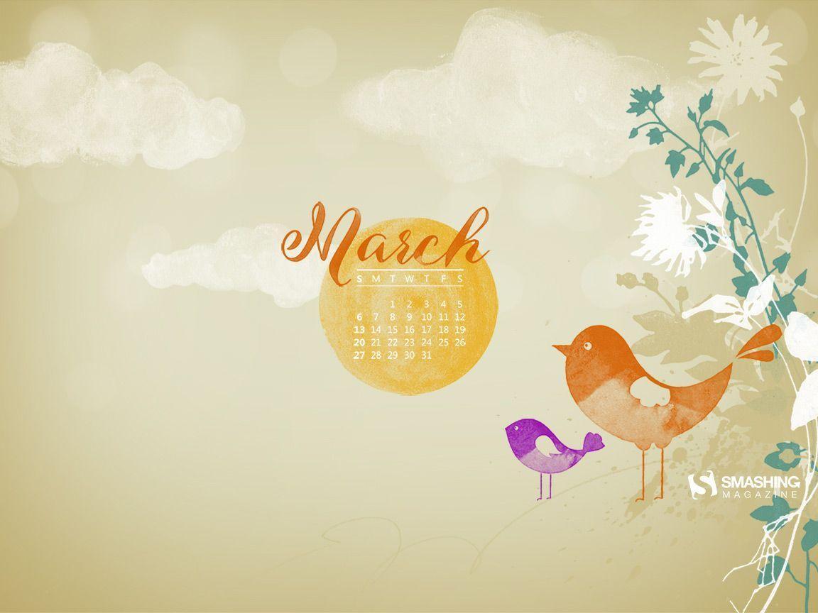 Desktop Wallpaper Calendars: March 2016
