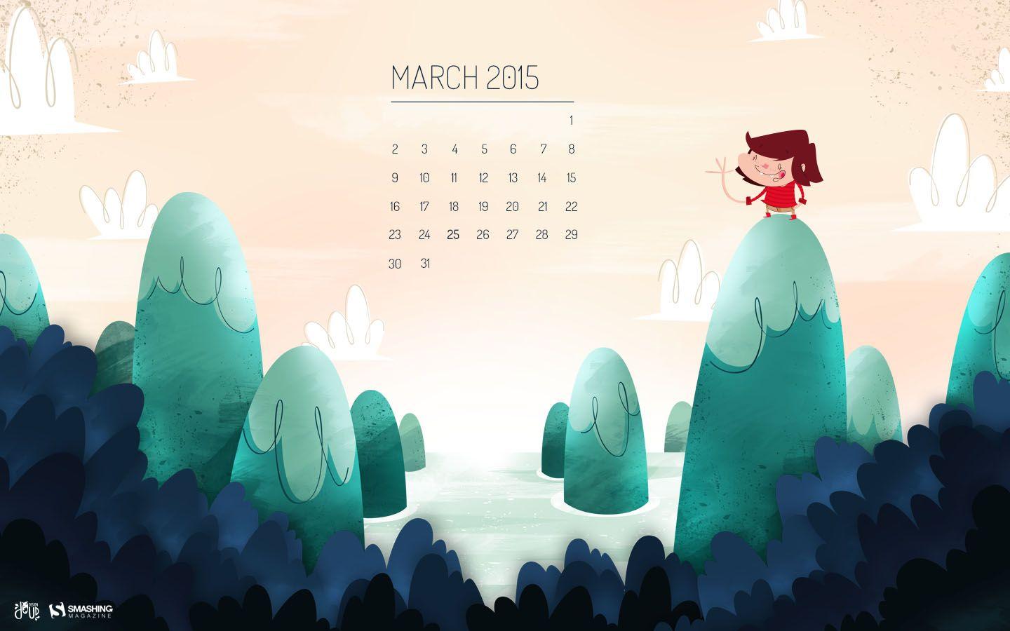 Desktop Wallpaper Calendars: March 2015