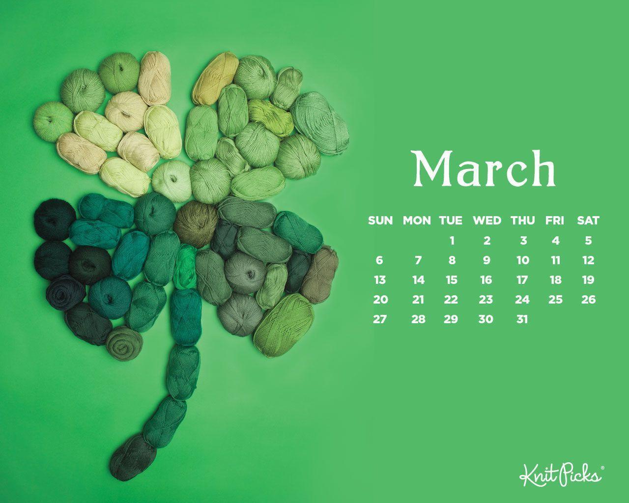 March 2016 Calendar Staff Knitting Blog
