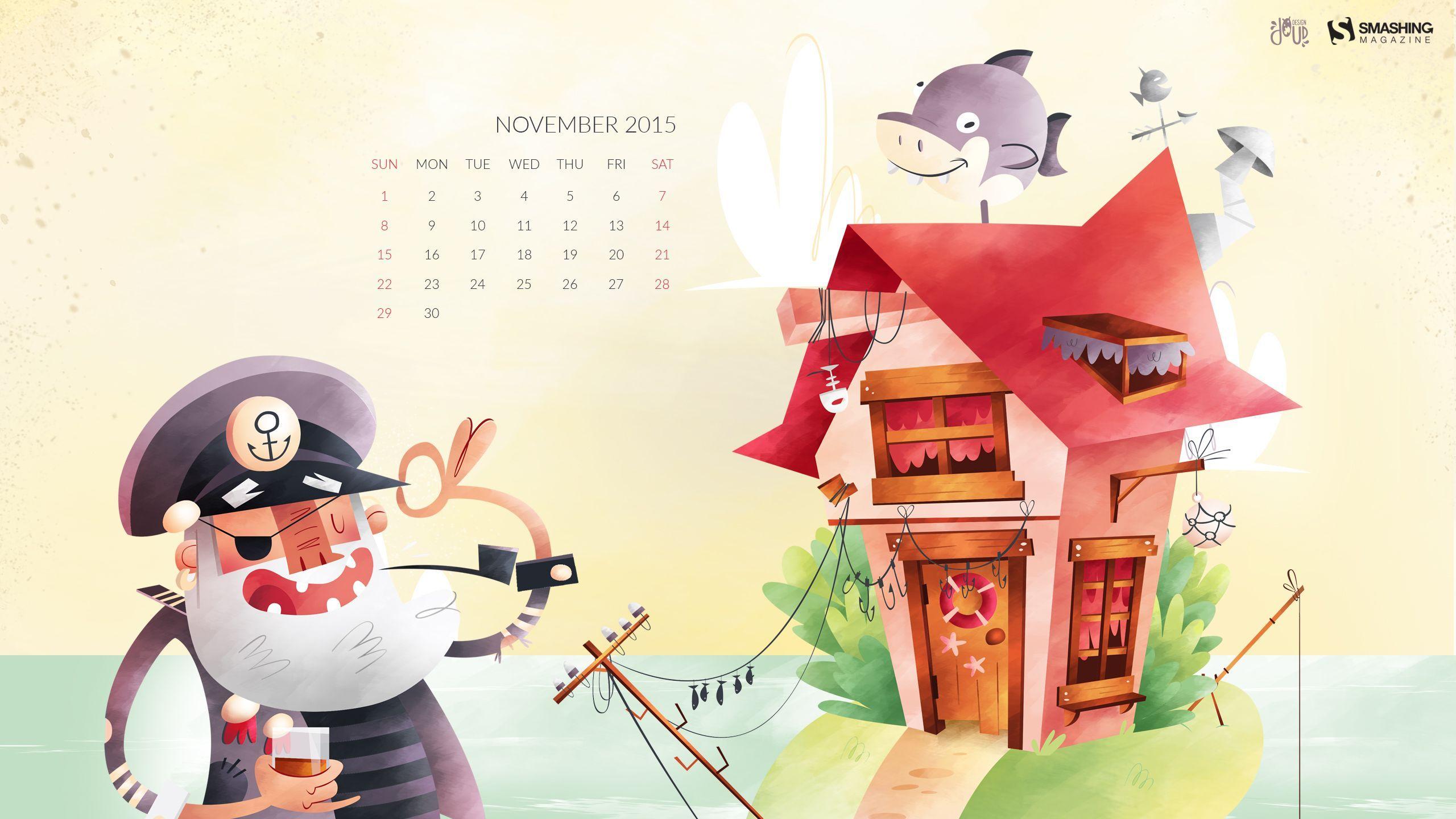 Desktop Wallpaper Calendars: November 2015