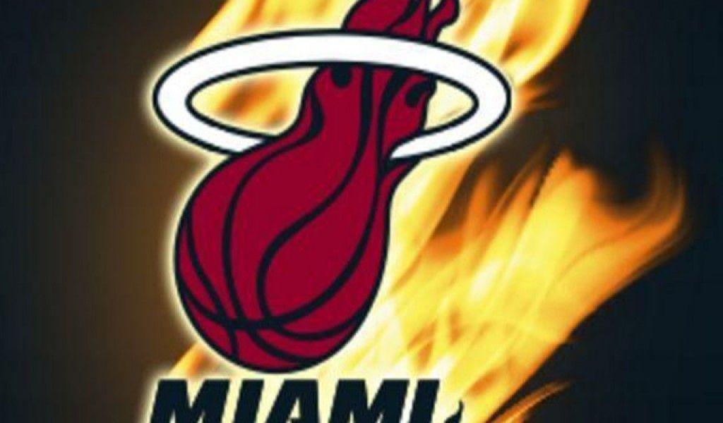 Download NBA Miami Heat logo iPhone 5 Wallpapers