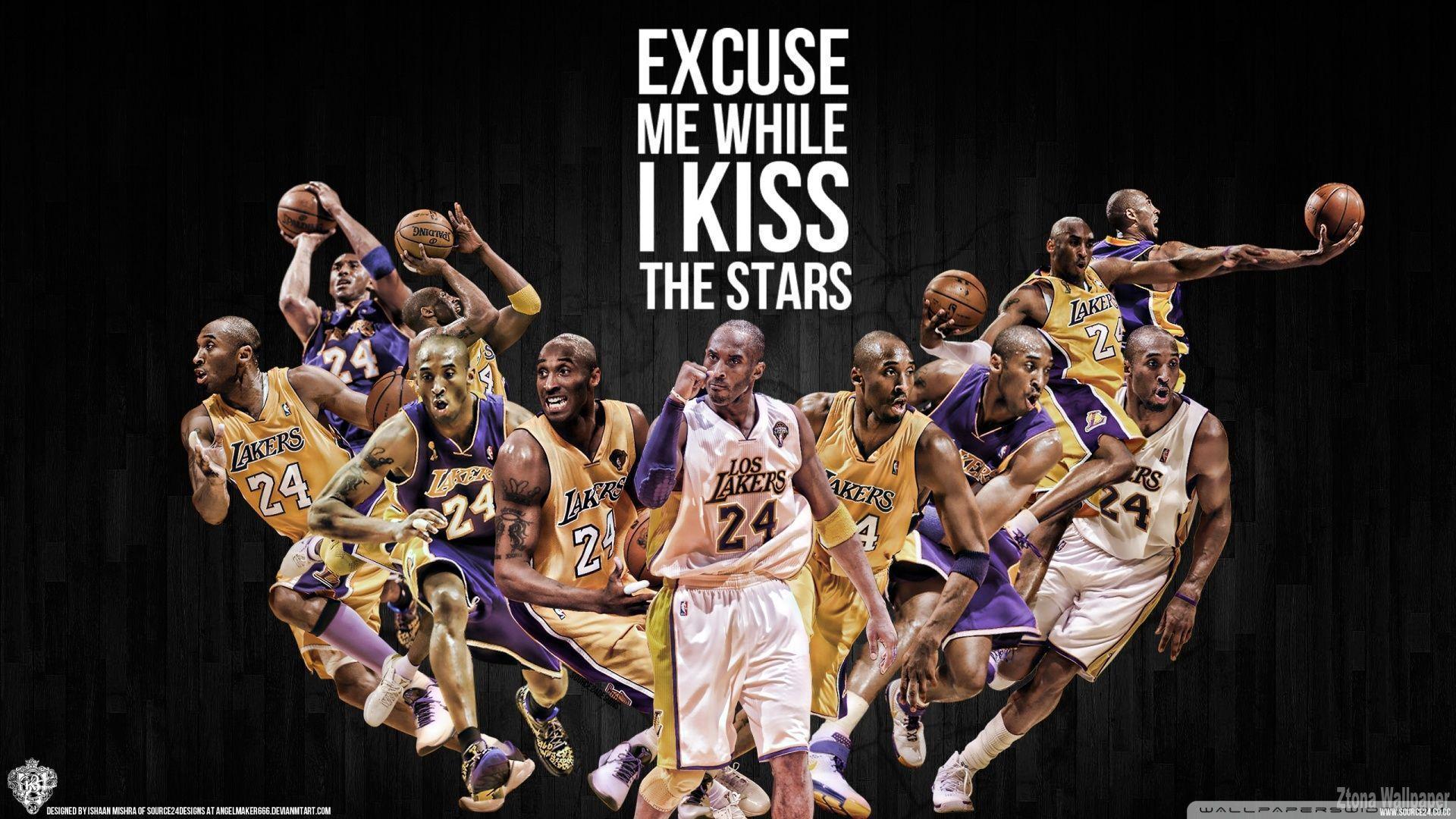 Kobe Bryant Kiss The Stars Wallpaper