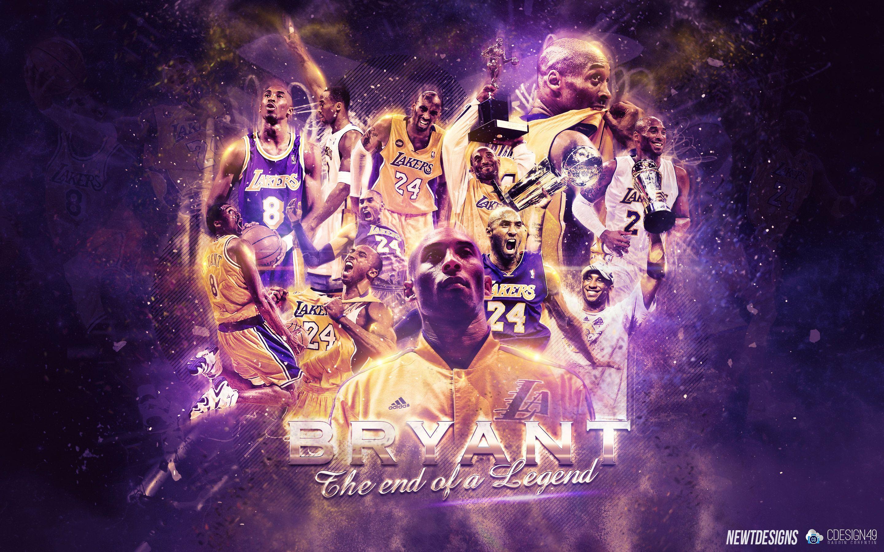 Kobe Bryant The End of a Legend Wallpaper. Basketball Wallpaper at