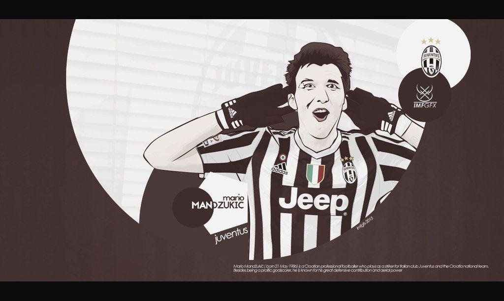 Mario Mandzukic Juventus vector Wallpaper