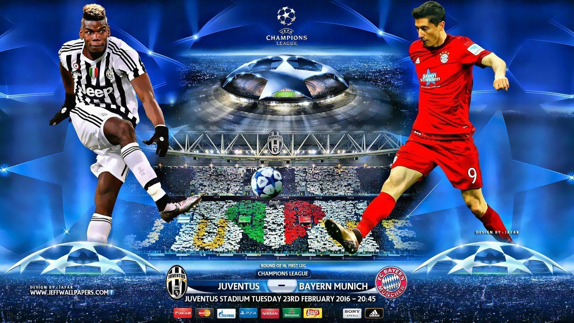 Champions League Juventus vs Bayern Munchen Wallpaper