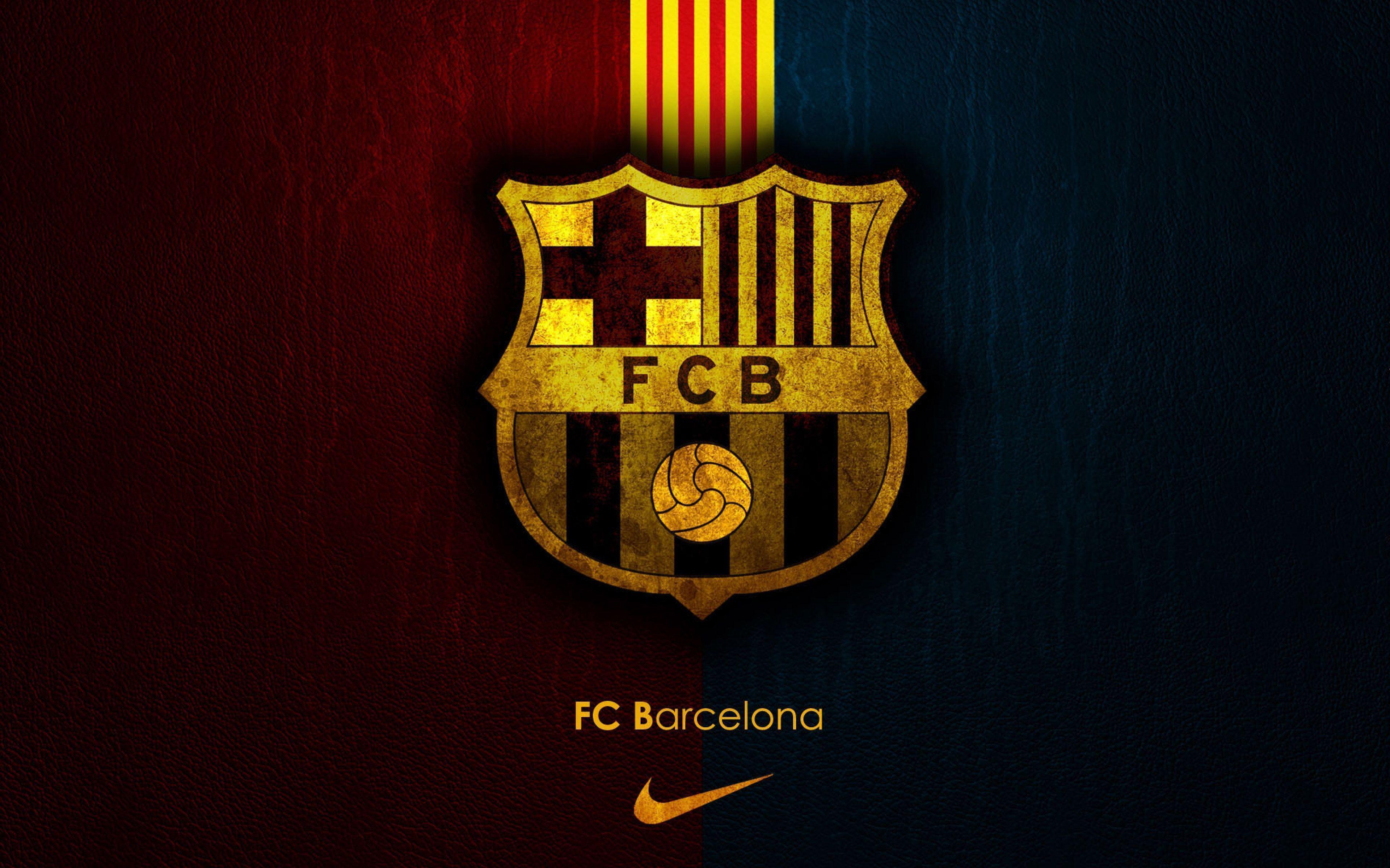 HD Background Barcelona Football Club FCB Logo Blue Red Wallpaper