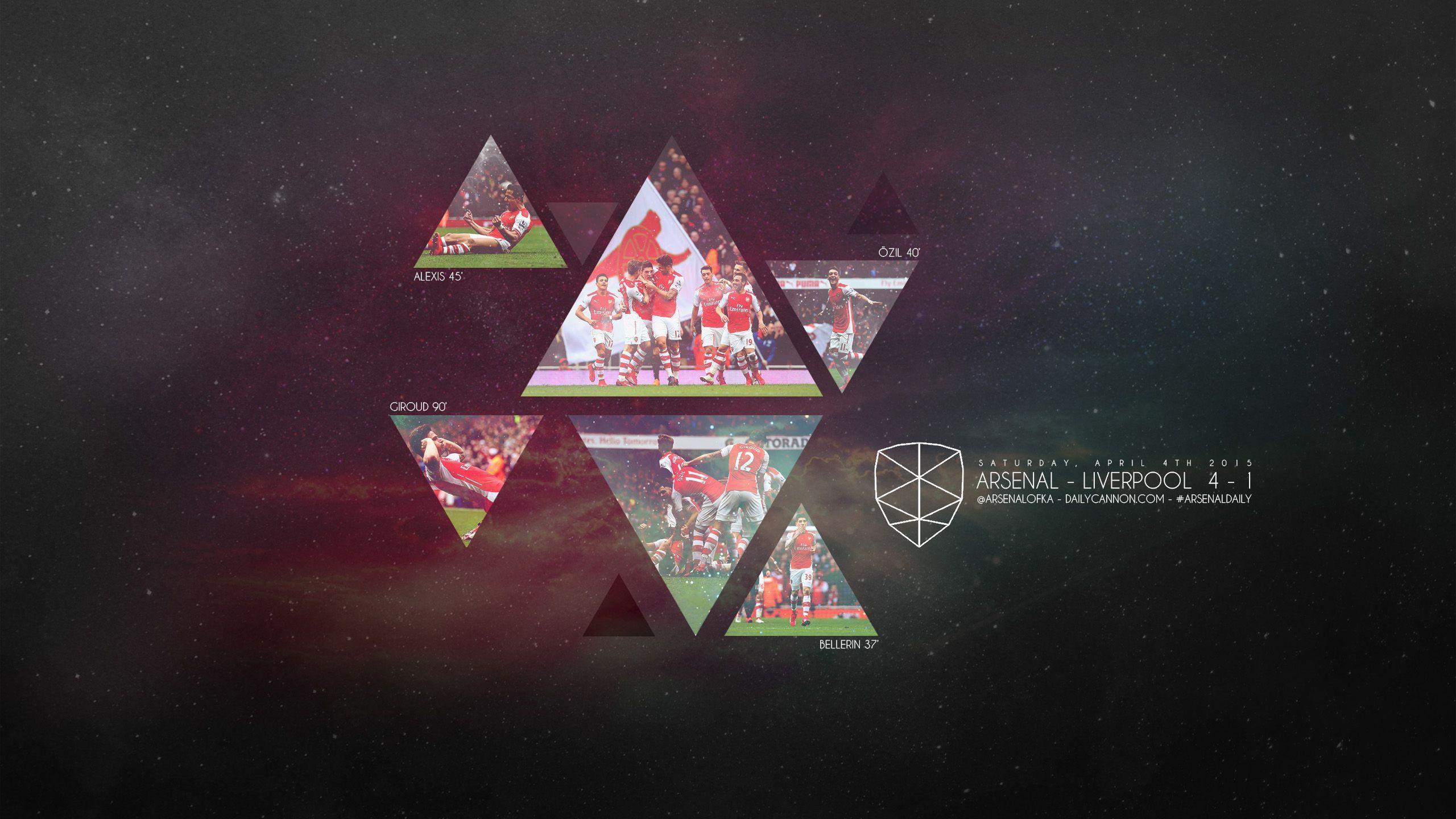 Arsenal smash Liverpool: Wallpaper, headers and covers