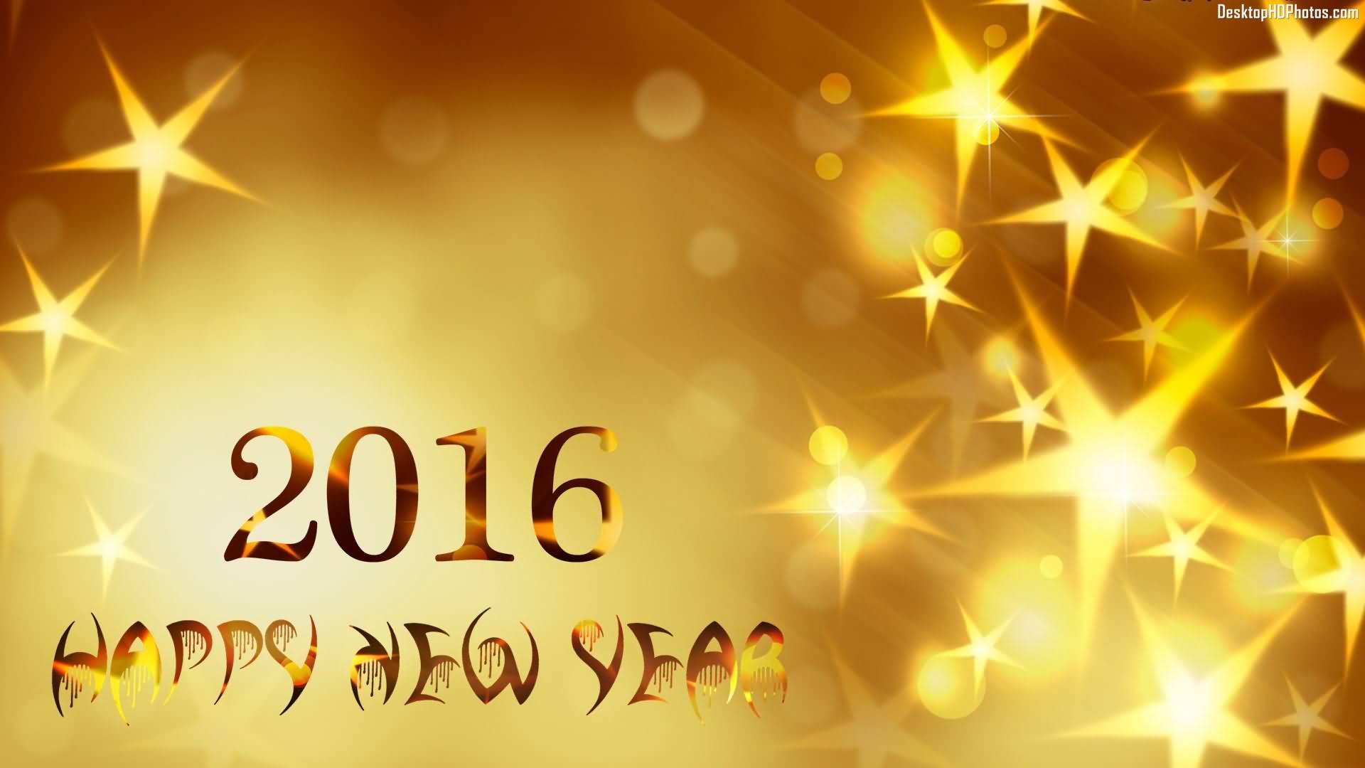 Golden 2016 Happy New Year Wallpaper Happy New Year Image With