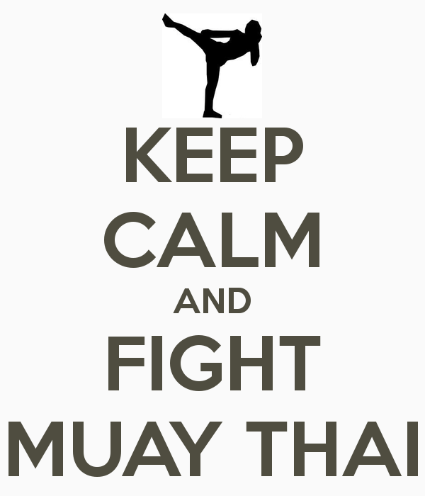 KEEP CALM AND FIGHT MUAY THAI Poster. DEBORA. Keep Calm O Matic