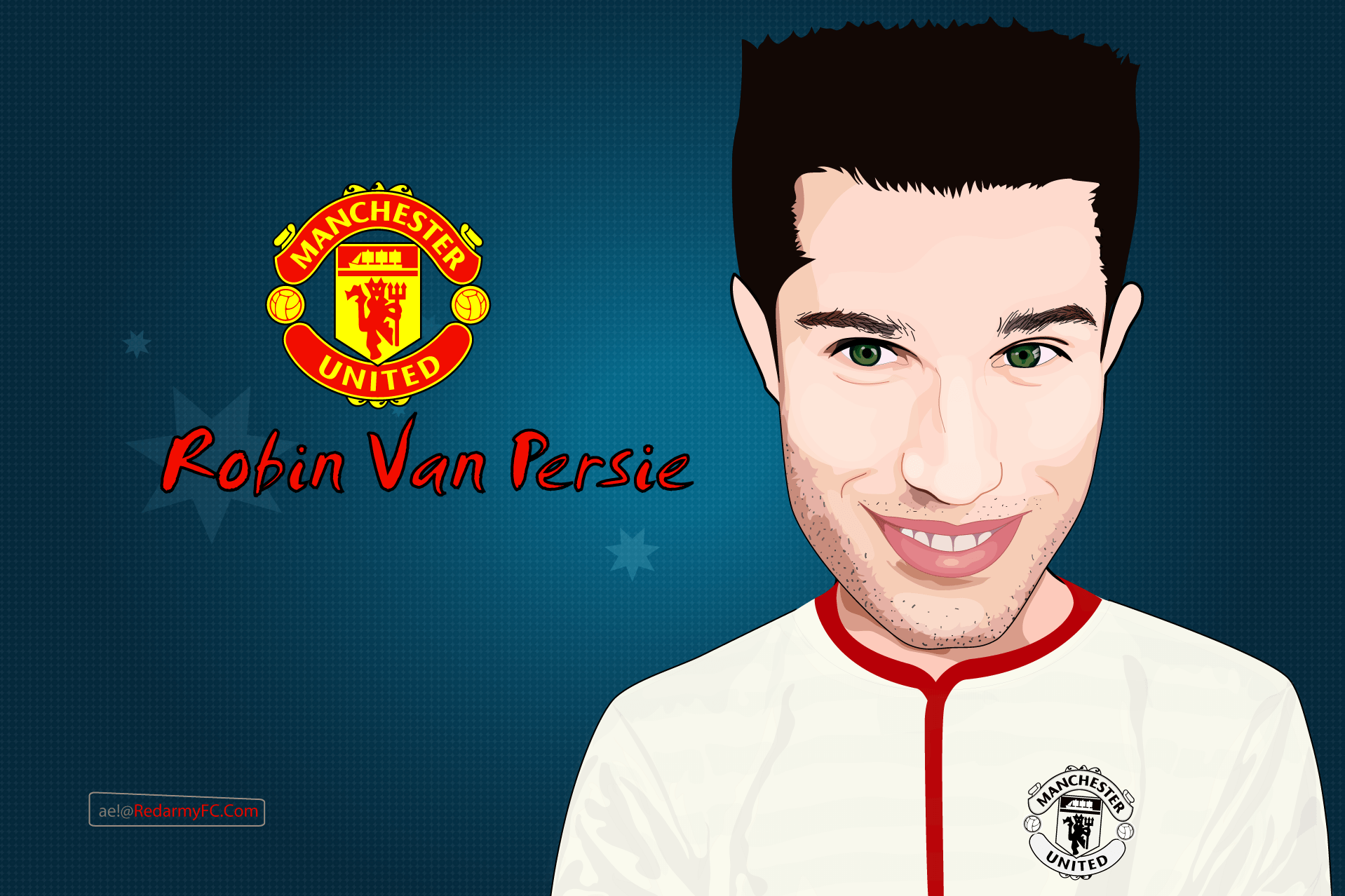 Robin Van Persie Caricature Manchester United Mutd id: 175166