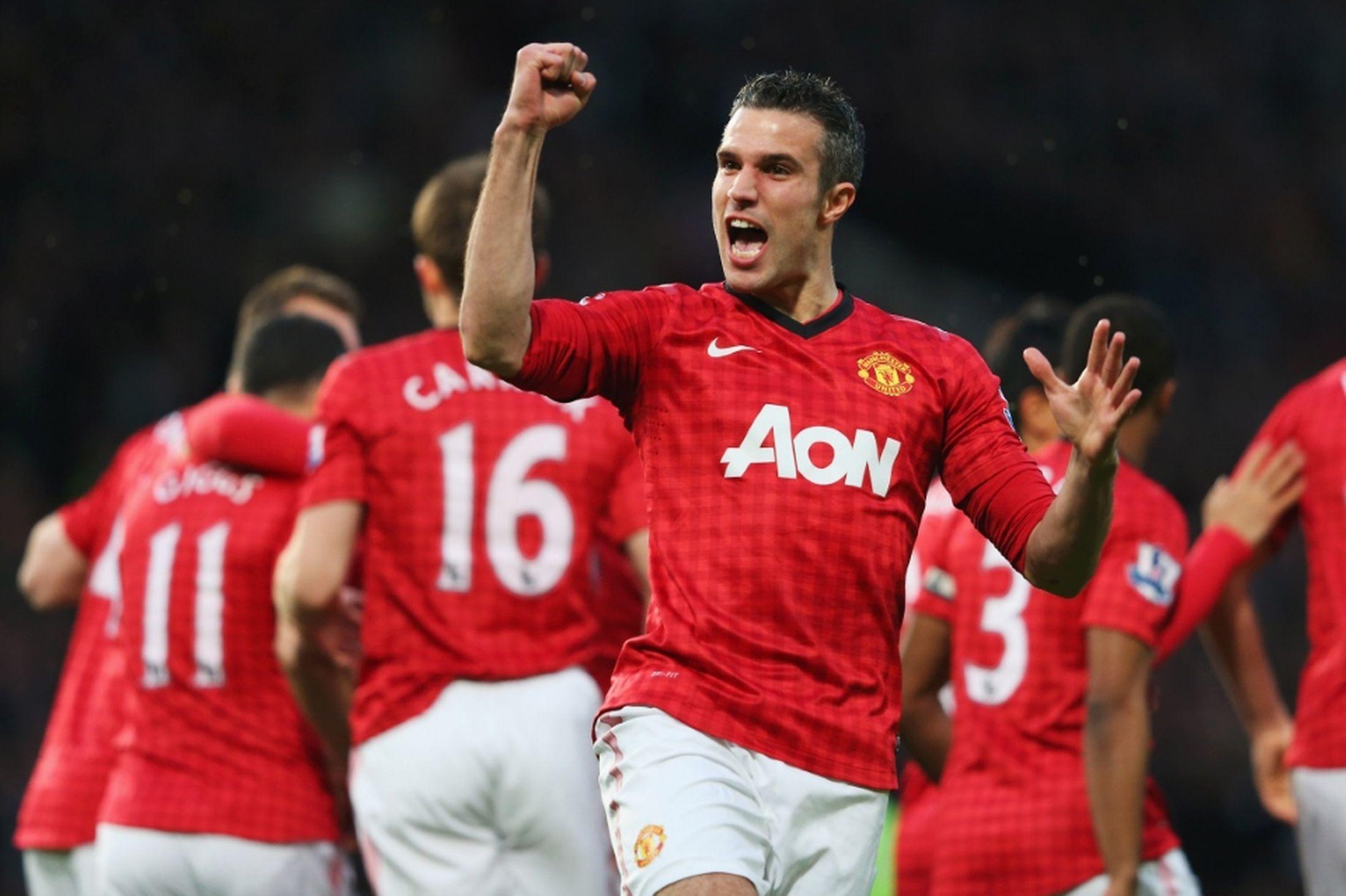 The best player of Manchester United Robin van Persie wallpaper