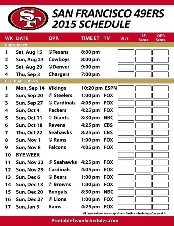 49ers 2016 Schedule Wallpapers Wallpaper Cave