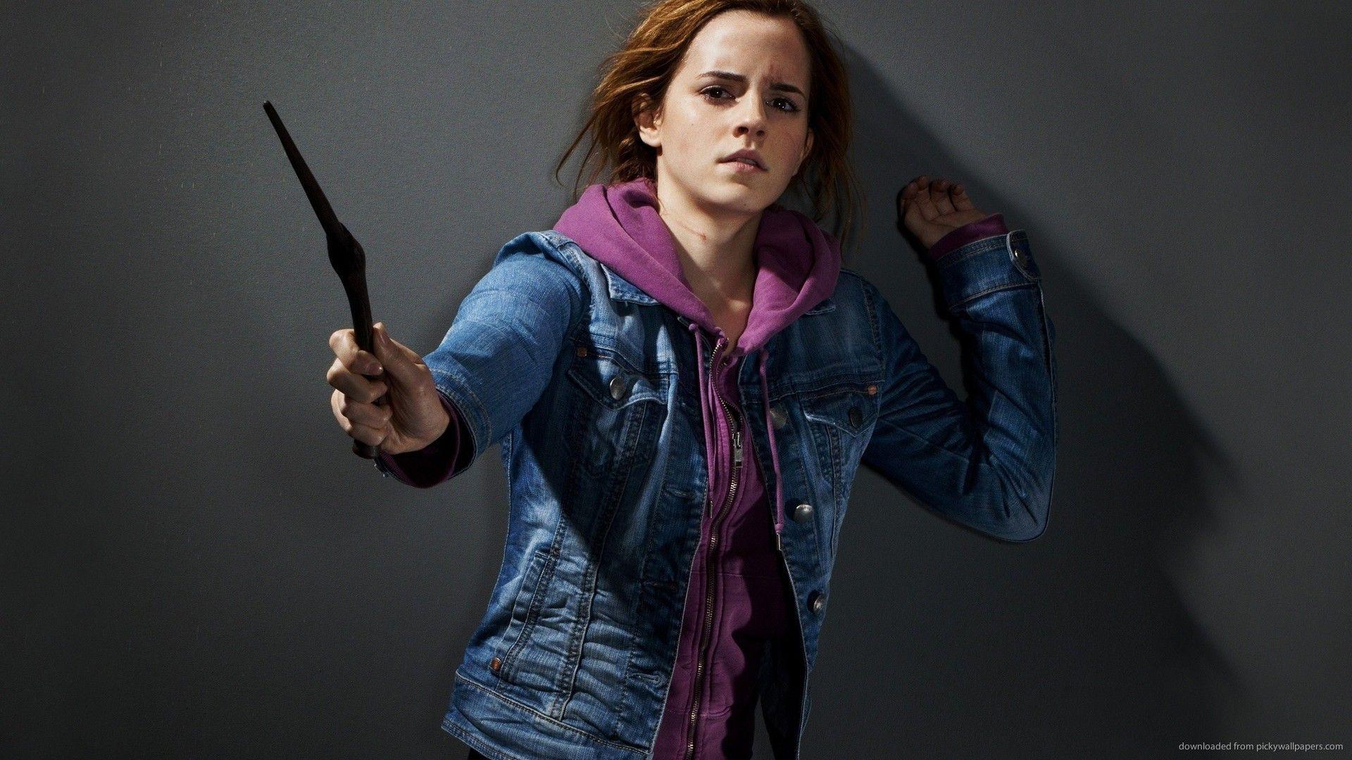 Hermione Granger With A Magic Wand Wallpaper For Samsung Galaxy Tab