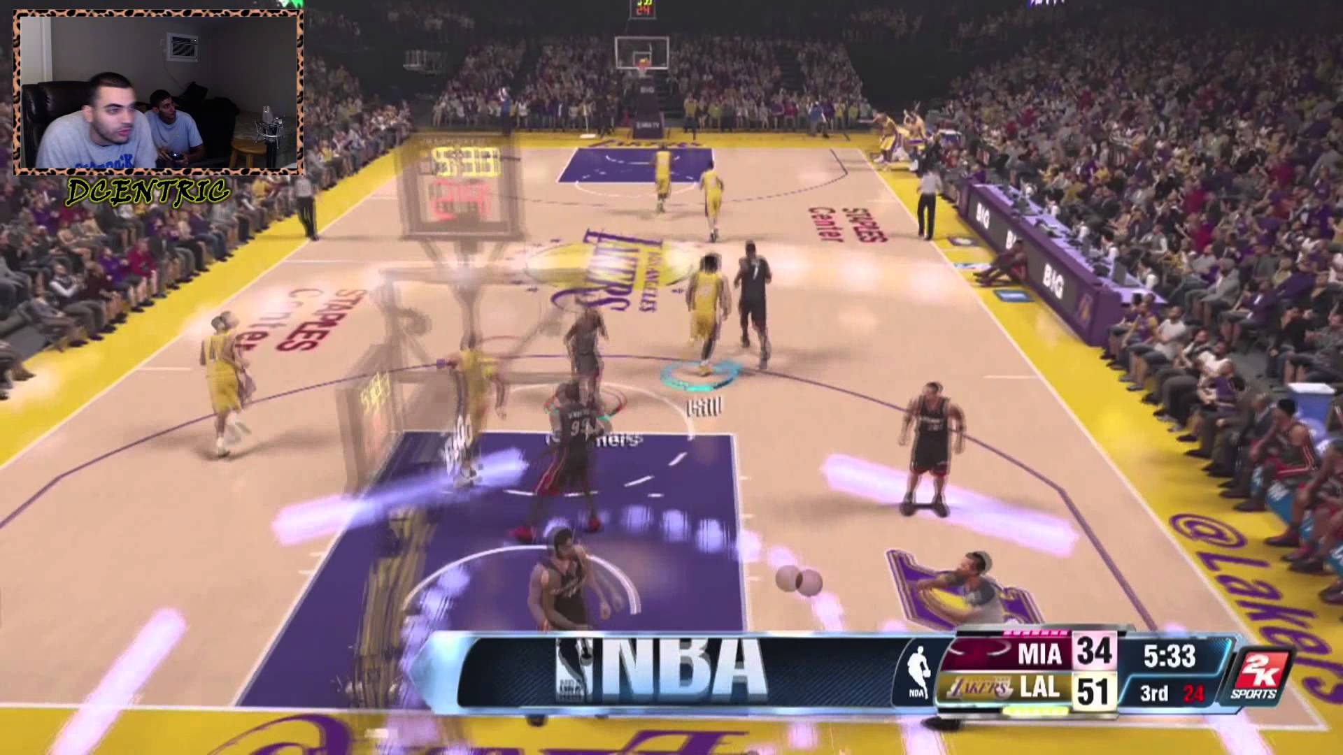 Miami Heat 2015 vs Lakers 2015 2k14 Updated Rosters Gameplay