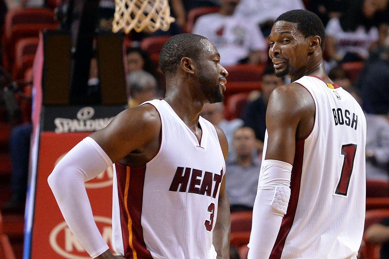Miami Heat 2015 roster: Dwyane Wade and Chris Bosh get some
