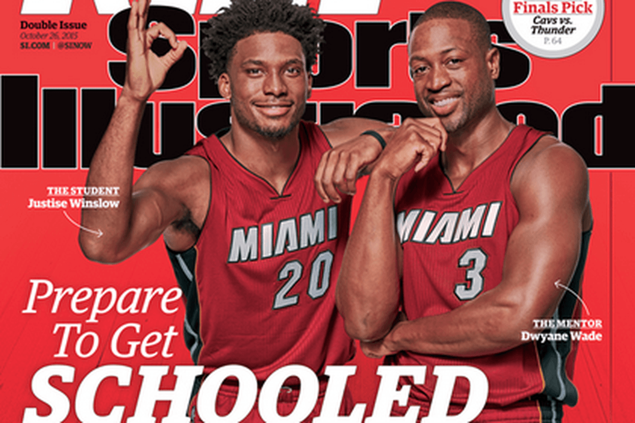 Justise Winslow and Dwyane Wade grace the cover of Sports