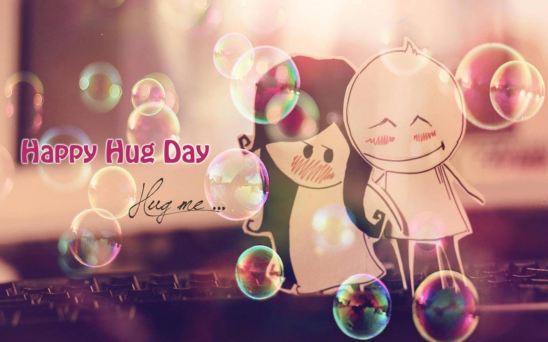 Happy hug day wallpaper {image HD}
