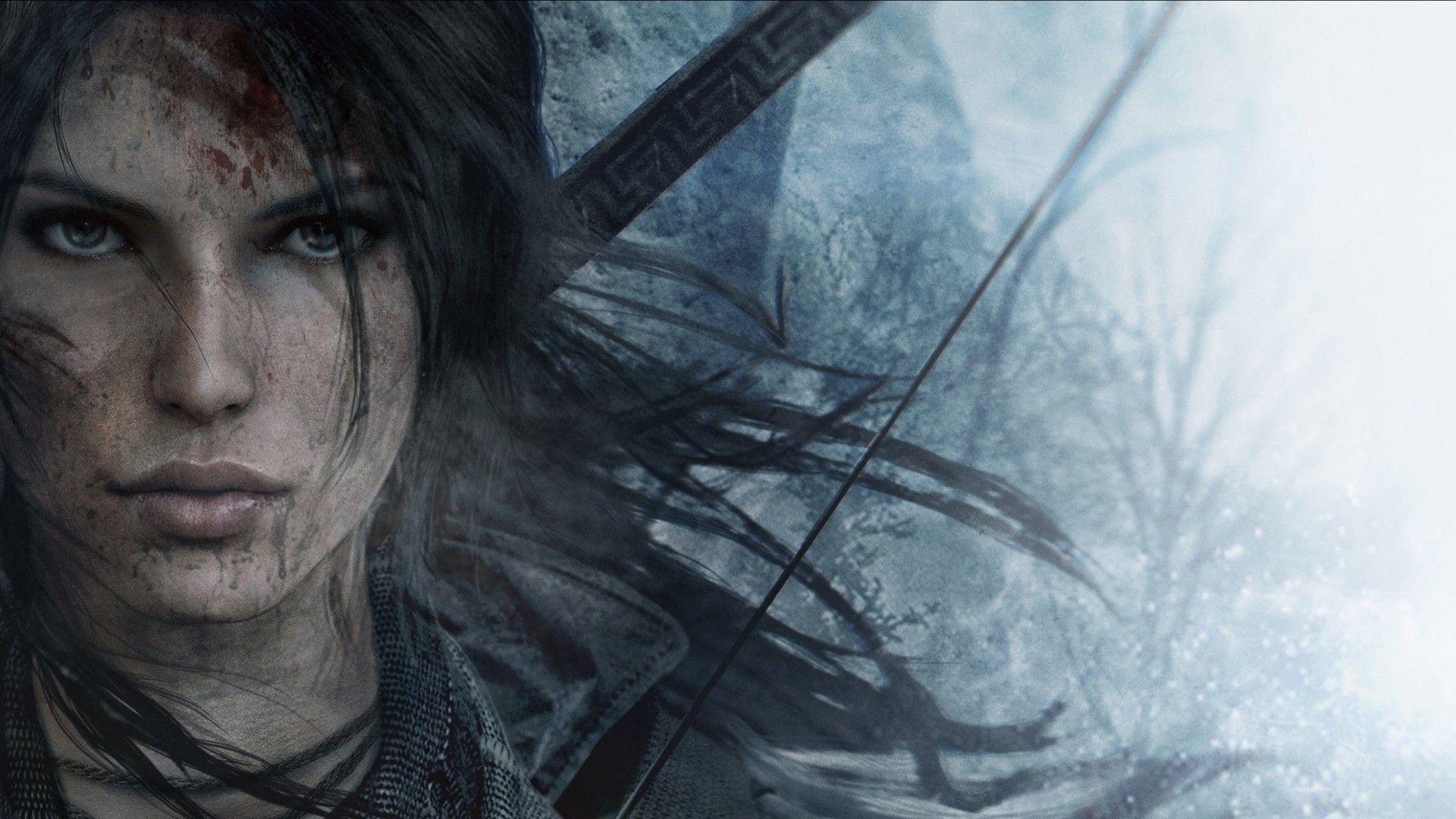 Lara Croft, Rise Of The Tomb Raider, Video Games, Face, Artwork