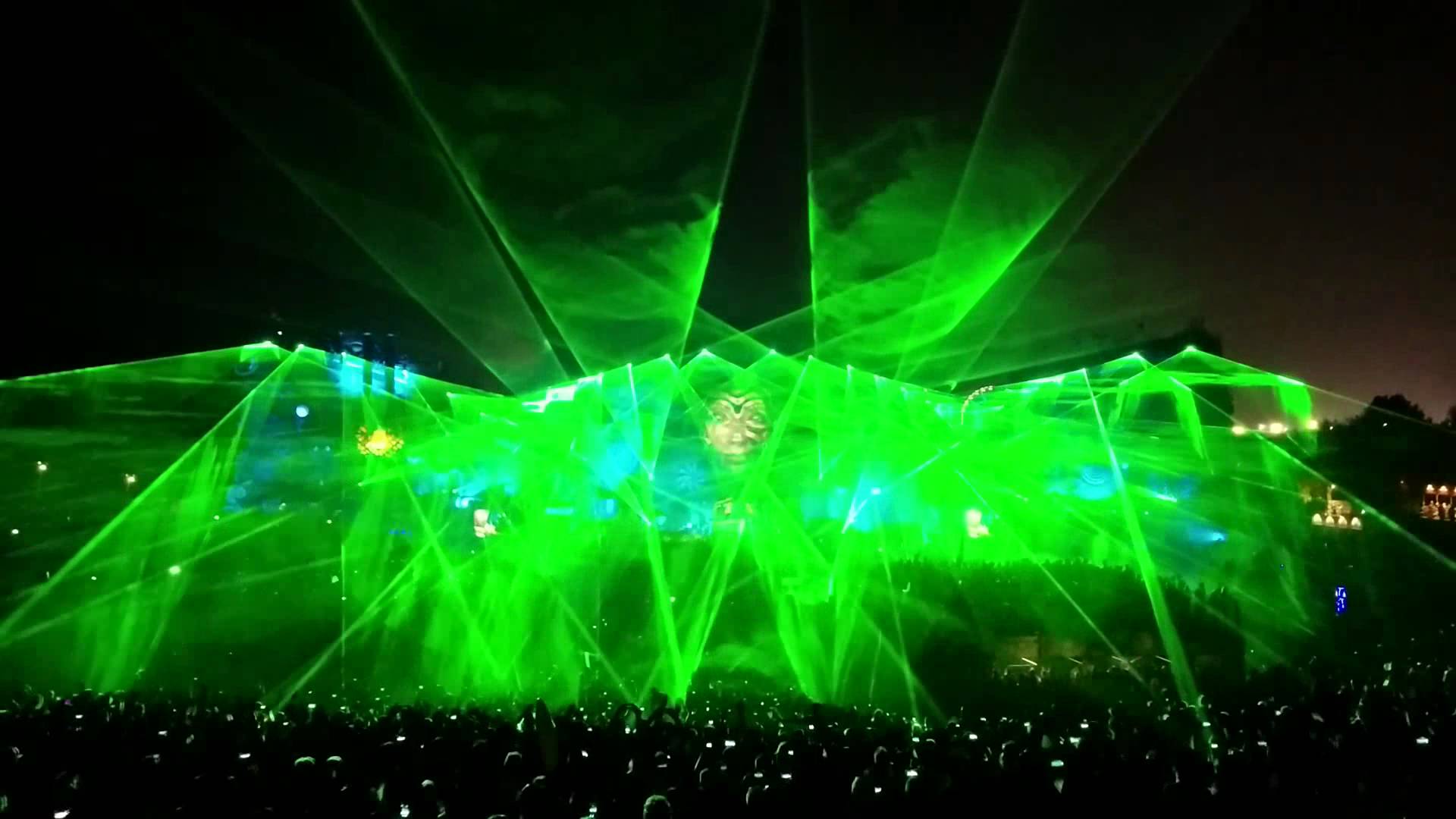 Tomorrowland 2014 Main Stage Lasers