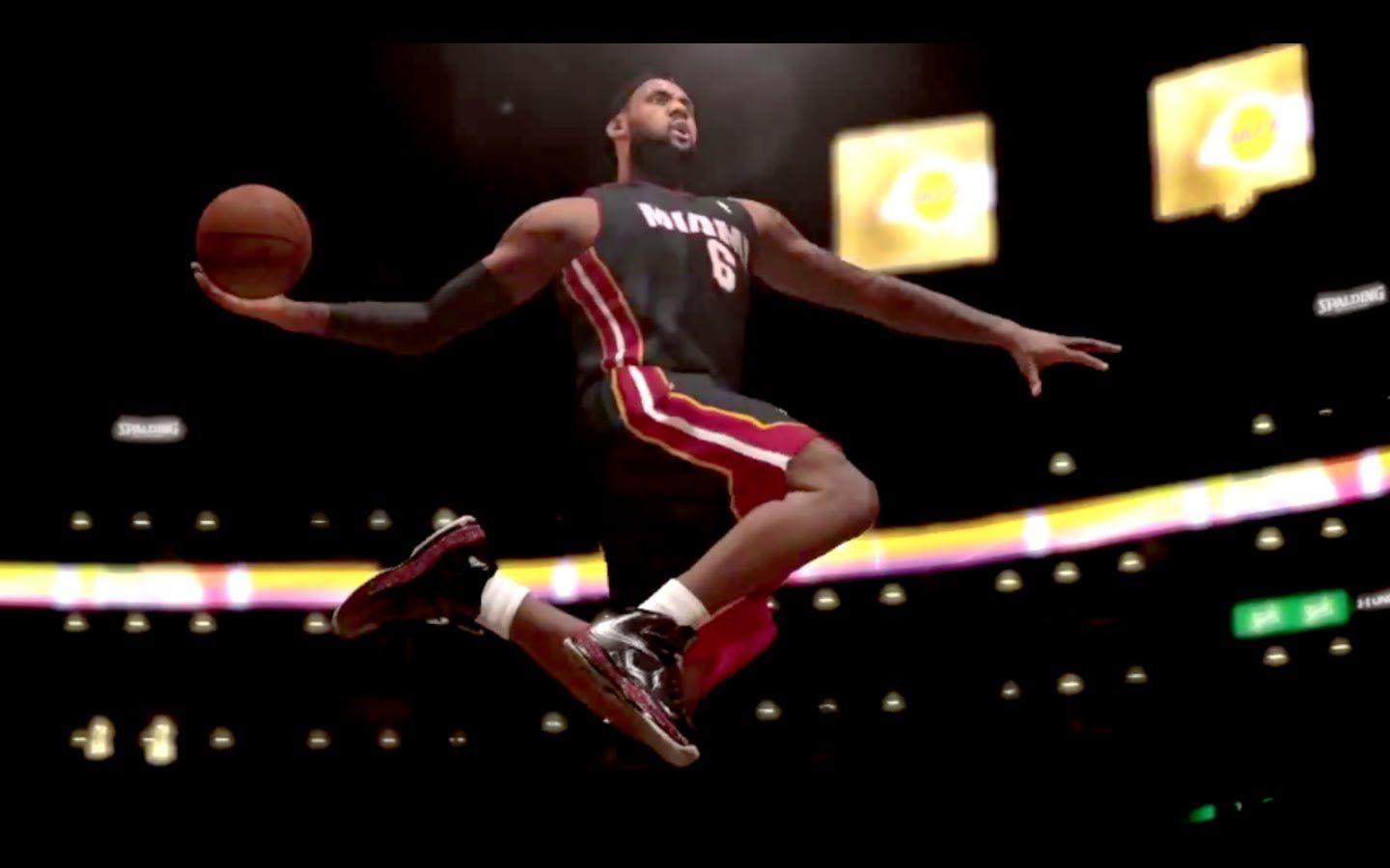 LeBron James dunking, NBA 2K14