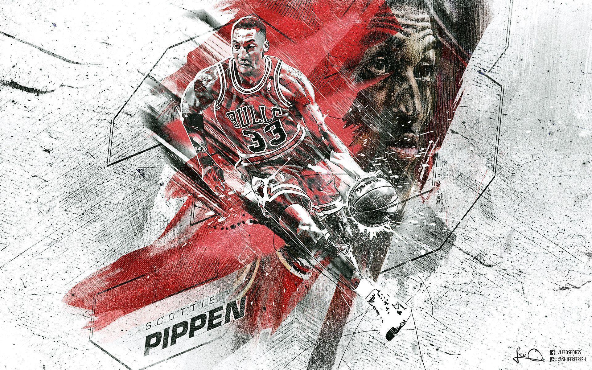 Scottie Pippen Wallpaper. Basketball Wallpaper at