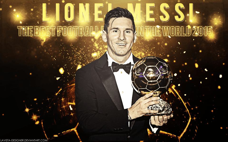 Lionel Messi Ballon D&;Or 2015 By LaVista Designer