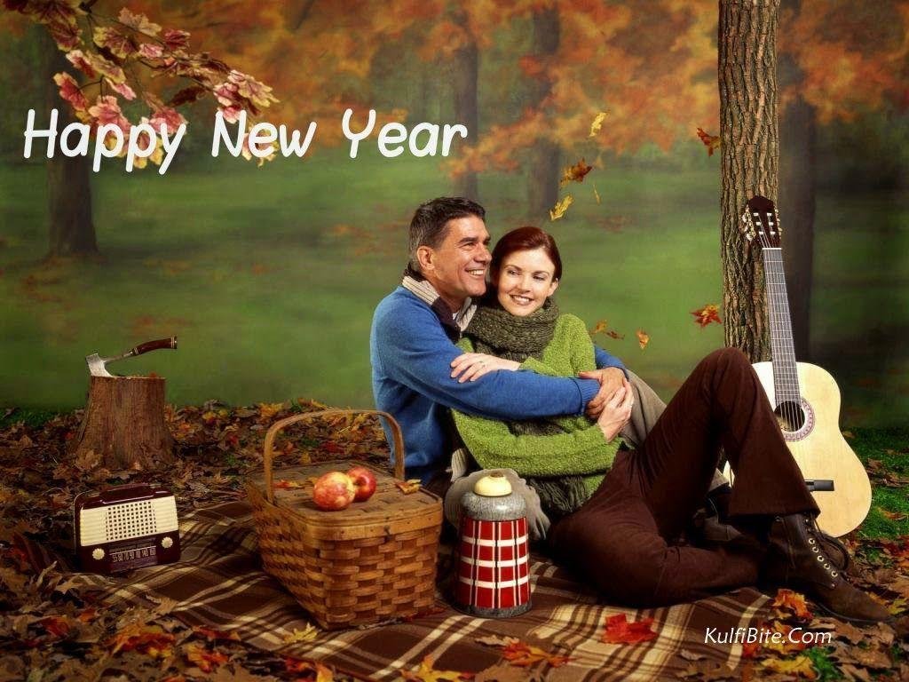 Happy New Year Cute Love, Hug, Kiss Wallpaper. Wish