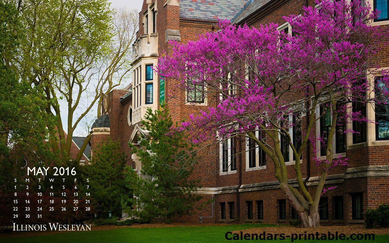 May 2016 Calendar Wallpaper