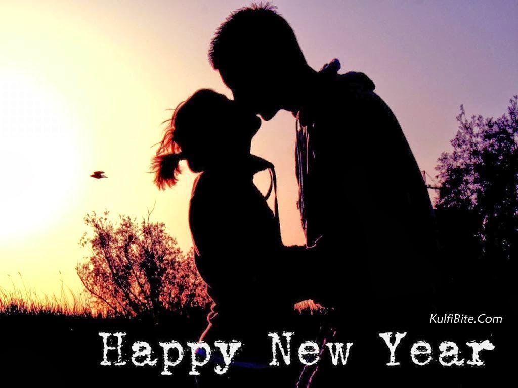 Happy New Year Cute Love, Hug, Kiss Wallpaper. Wish Message Quotes