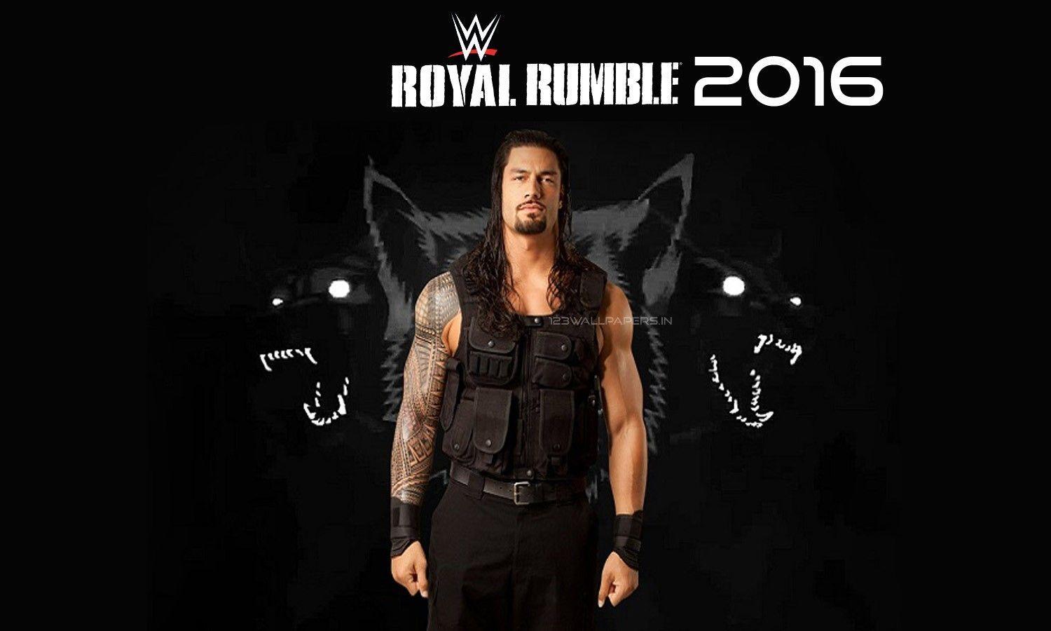 royal rumble 2016 roman reigns poster HD Wallpaper