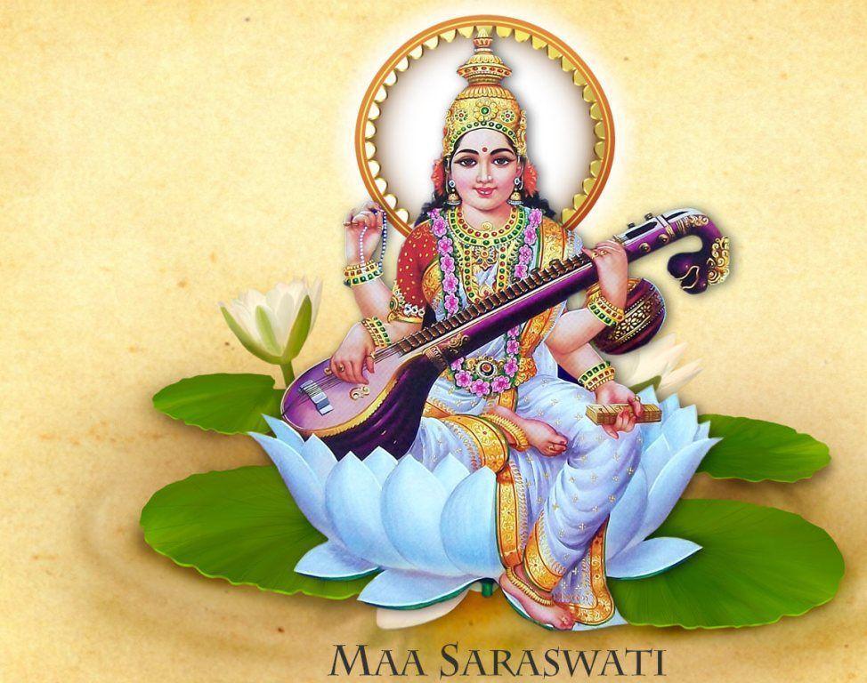 God Saraswathi HD Image Free Download.. Maa Saraswati HD