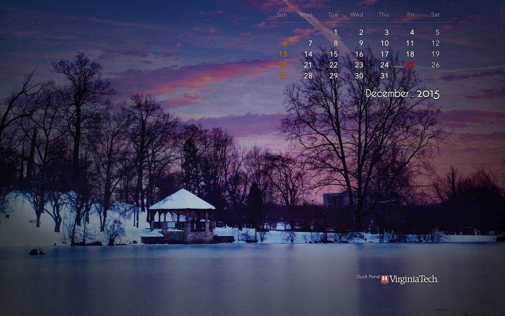 December 2015 Calendar Wallpaper