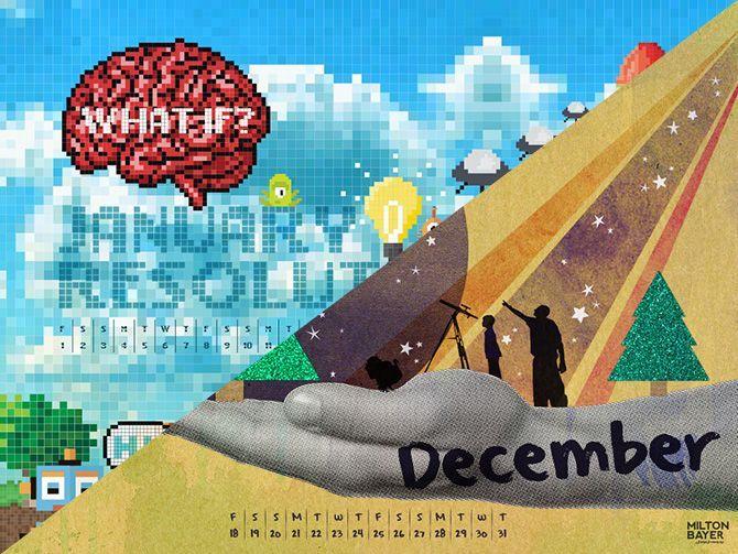 Free Calendar Wallpaper for December 2015 and January 2016!