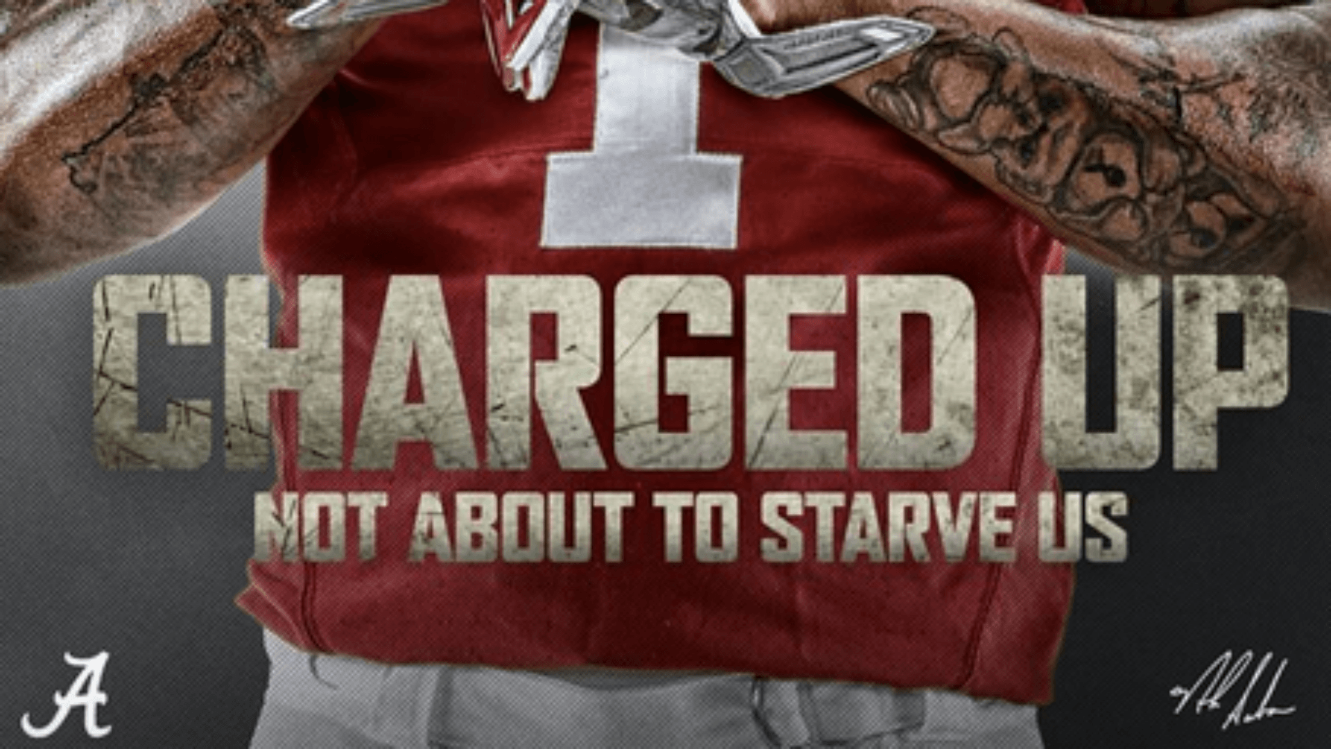 Alabama uses Drake's single 'Charged up' as inspiration. NCAA