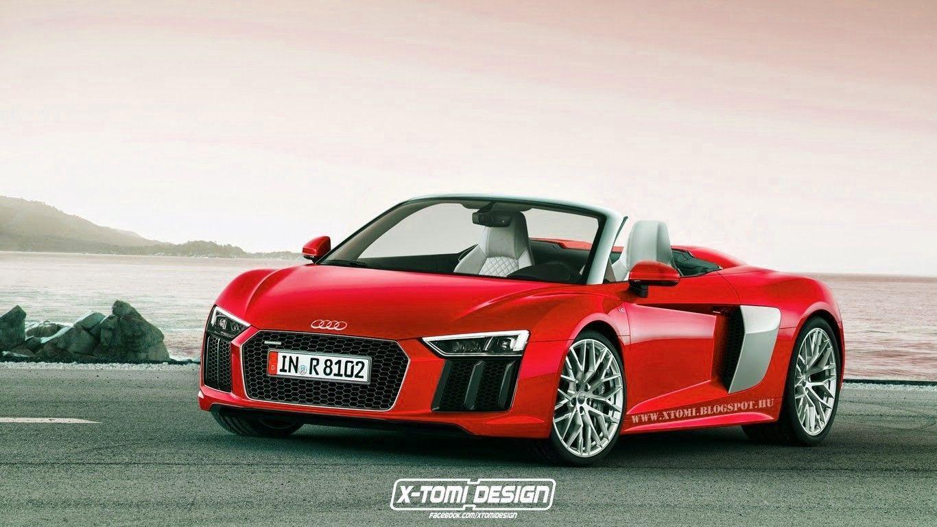 Audi R8 Spyder Rendered in Different Colors