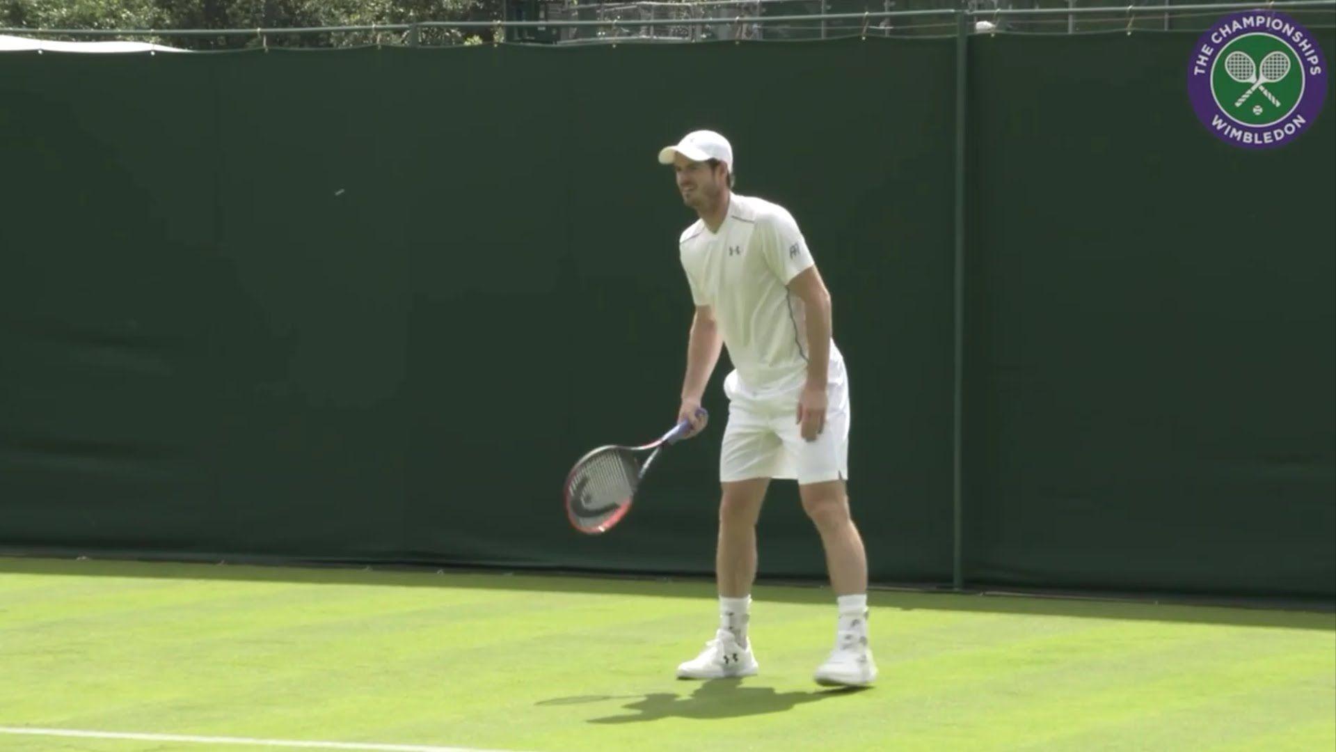 Andy Murray Practice Wimbledon 2016