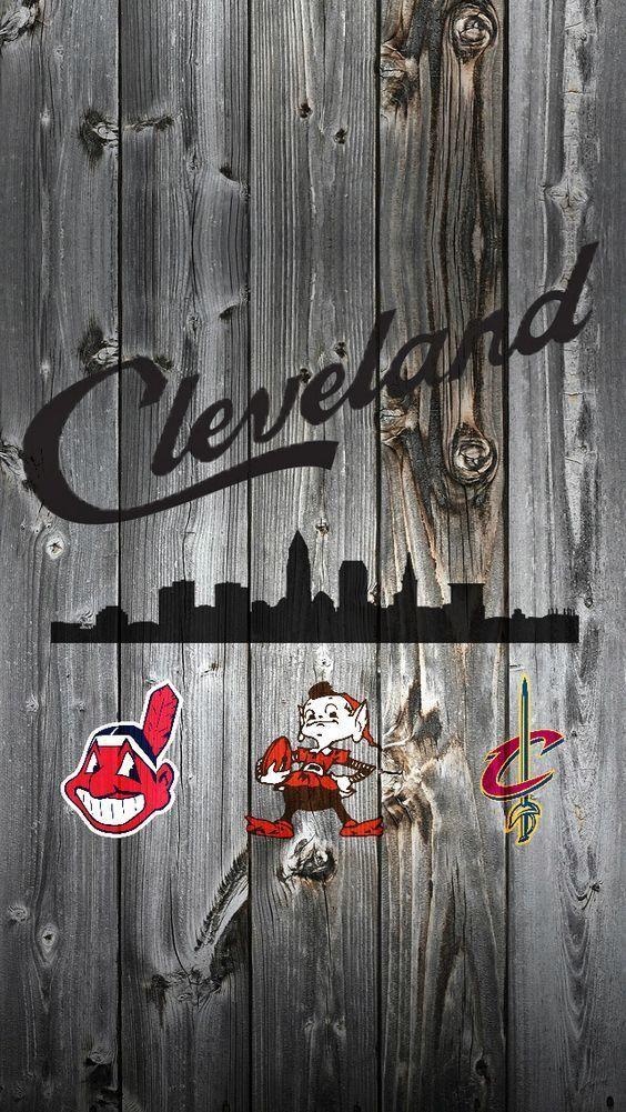 Cleveland Script and Skyline iPhone backgrounds