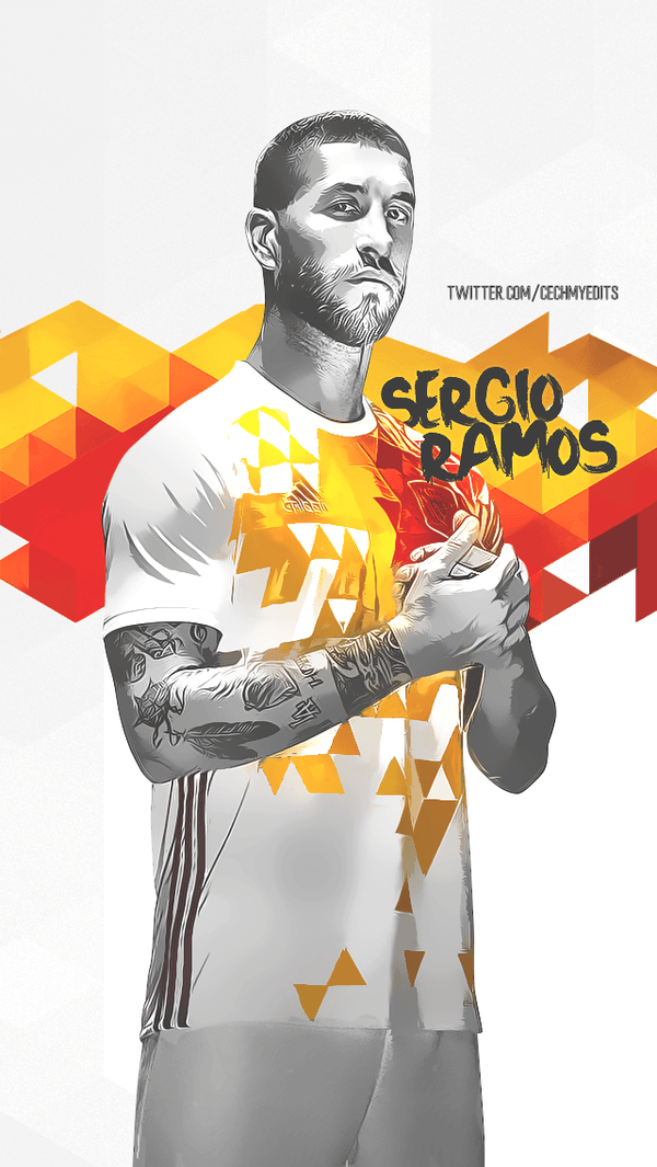 The Photohop Barber on Twitter: "Sergio Ramos Spain Lockscreen