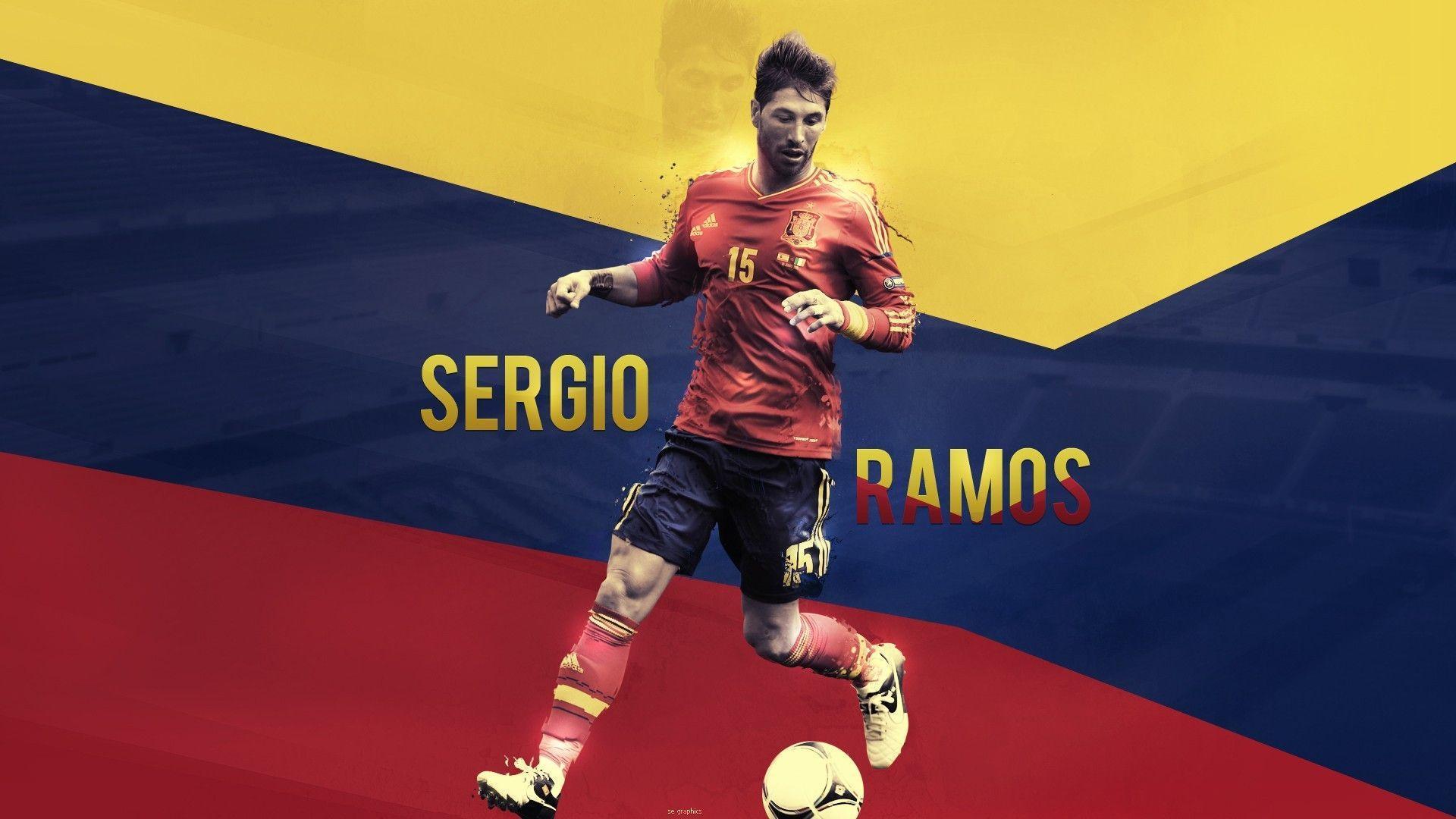 Sergio Ramos, Spain Wallpaper HD / Desktop and Mobile Background