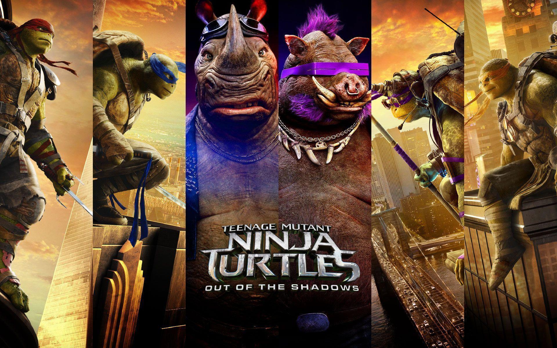 Teenage Mutant Ninja Turtles 2016 Movie Wallpaper HD TMNT 2 Cast