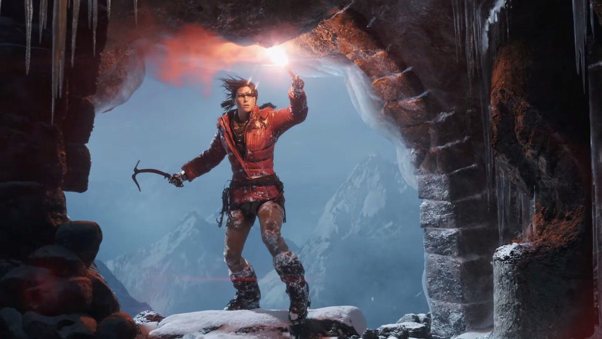 Lara Croft in the dark Raider HD wallpaper_other_health