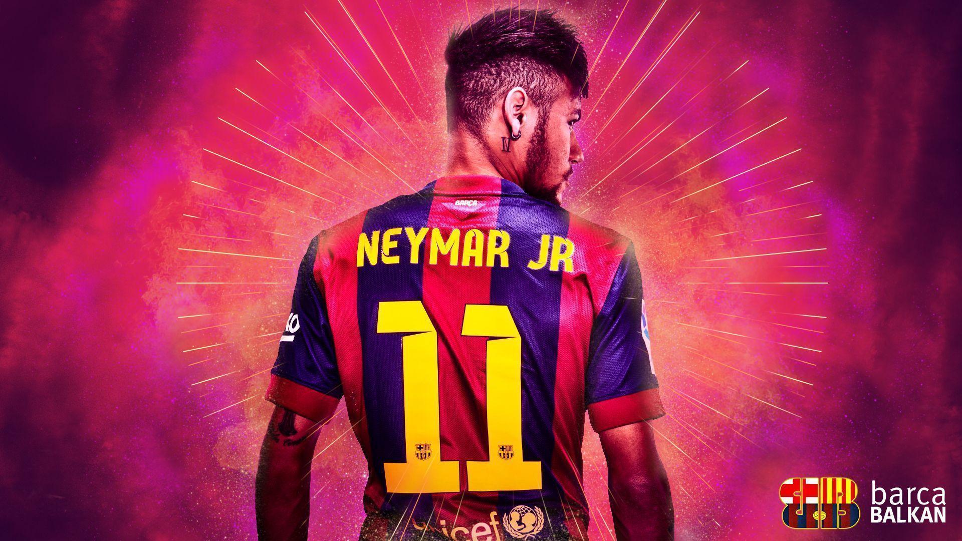 High Resolution FC Barcelona Neymar Background Wallpaper