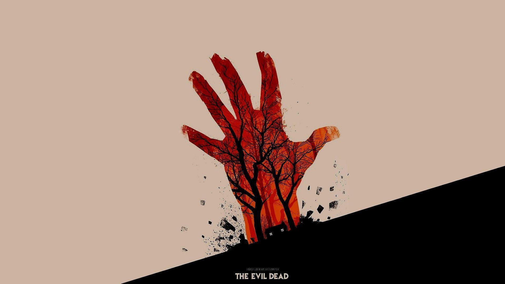 The Evil Dead, Movies, Minimalism, Artwork, Olly Moss Wallpaper
