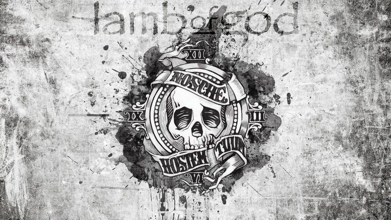 Wallpaper Skulls Logo Emblem Lamb of God NWoAHM Music Image